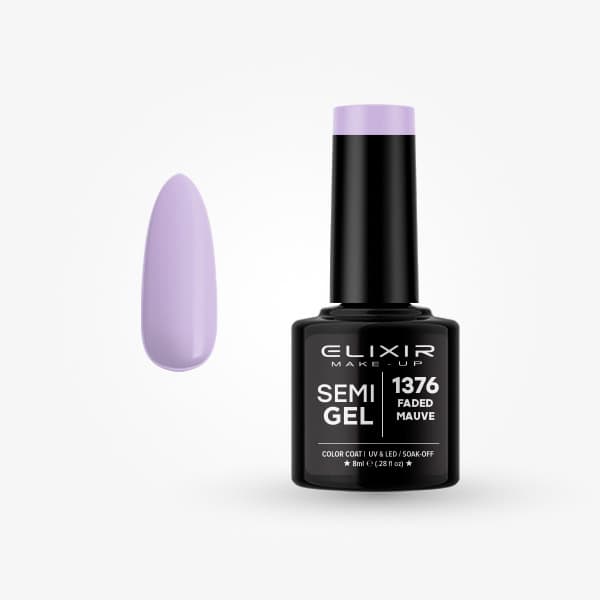 Elixir Ημιμόνιμο Βερνίκι Νυχιών #1376 Faded Mauve 8ml