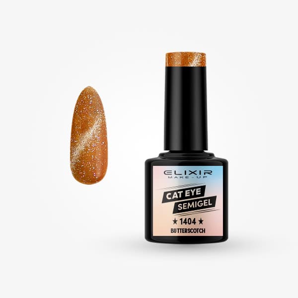 Elixir Ημιμόνιμο Βερνίκι Νυχιών Cat Eye #1404 Butterscotch 8ml