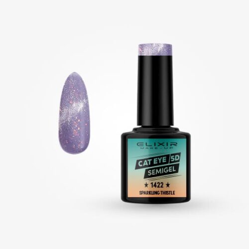 Elixir Ημιμόνιμο Βερνίκι Νυχιών Cat Eye 5D #1422 Sparkling Thistle 8ml