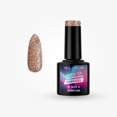 Elixir Ημιμόνιμο Βερνίκι Νυχιών Laser Diamond #1438 Dessert Sand 8ml