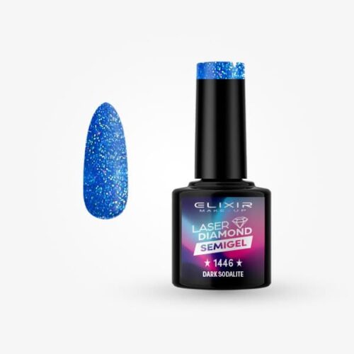 Elixir Ημιμόνιμο Βερνίκι Νυχιών Laser Diamond #1446 Dark Sodalite 8ml