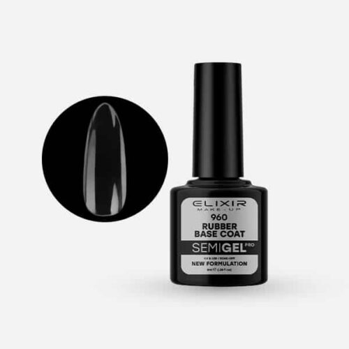 Elixir Ημιμόνιμο Βερνίκι Νυχιών #960 Rubber Base Coat 8ml