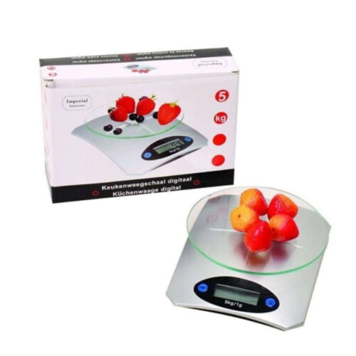Imperial Ψηφιακή Ζυγαριά Κουζίνας 5kg Ασημί