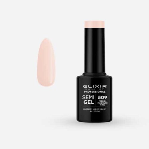 Elixir Ημιμόνιμο Βερνίκι Νυχιών #509 French Manicure Pink 5ml