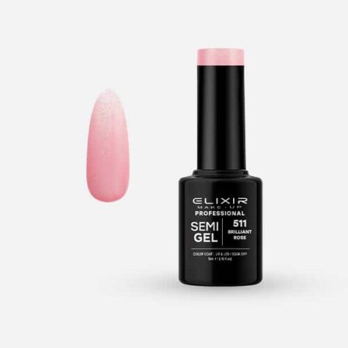 Elixir Ημιμόνιμο Βερνίκι Νυχιών #511 Brilliant Rose 5ml