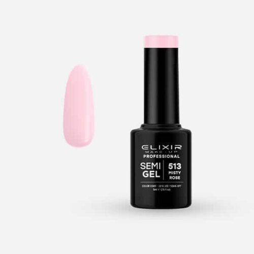 Elixir Ημιμόνιμο Βερνίκι Νυχιών #513 Misty Rose 5ml