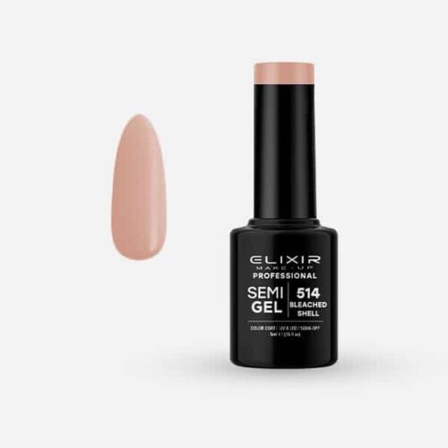 Elixir Ημιμόνιμο Βερνίκι Νυχιών #514 Bleached Shell 5ml