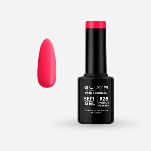 Elixir Ημιμόνιμο Βερνίκι Νυχιών #528 Fashion Fuschia 5ml