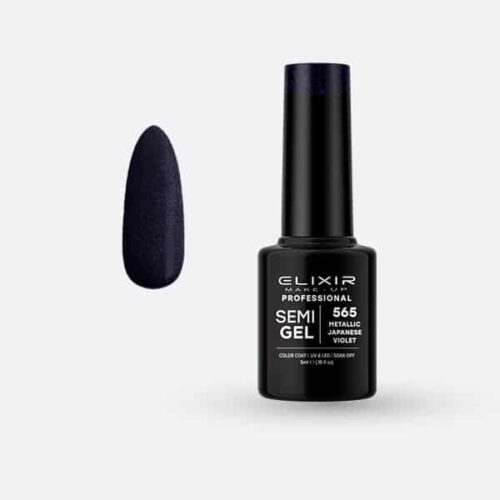 Elixir Ημιμόνιμο Βερνίκι Νυχιών #565 Metallic Japanese Violet 5ml
