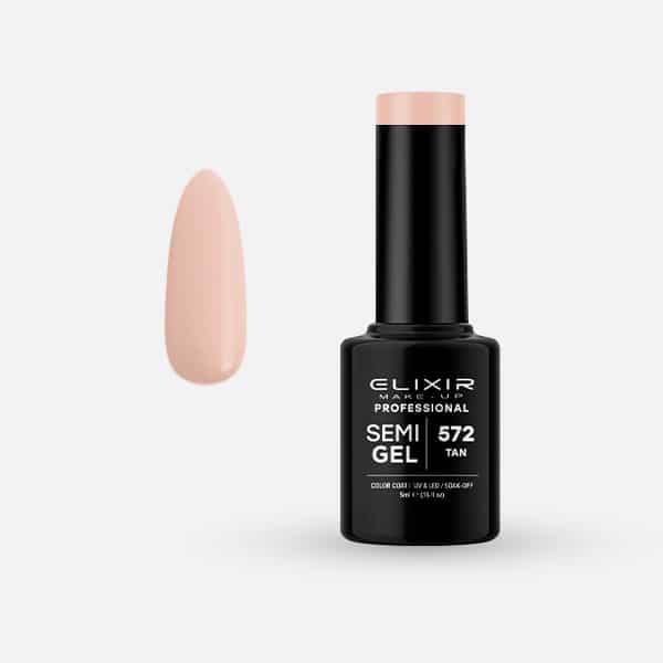 Elixir Ημιμόνιμο Βερνίκι Νυχιών #572 Tan 5ml