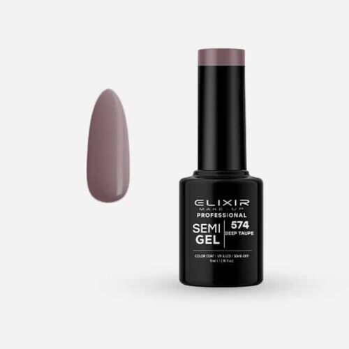 Elixir Ημιμόνιμο Βερνίκι Νυχιών #574 Deep Taupe 5ml