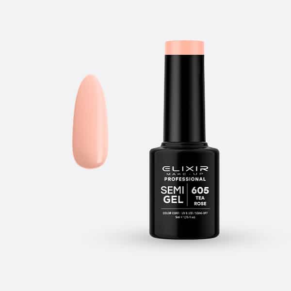 Elixir Ημιμόνιμο Βερνίκι Νυχιών #605 Tea Rose 5ml