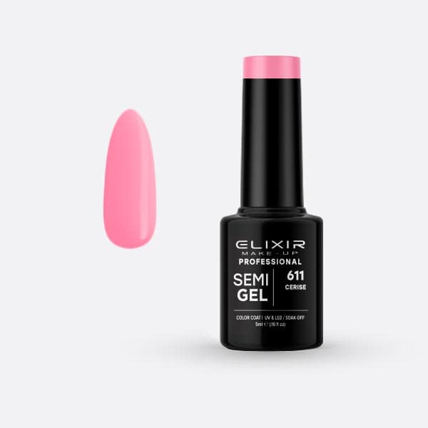 Elixir Ημιμόνιμο Βερνίκι Νυχιών #611 Cerise 5ml