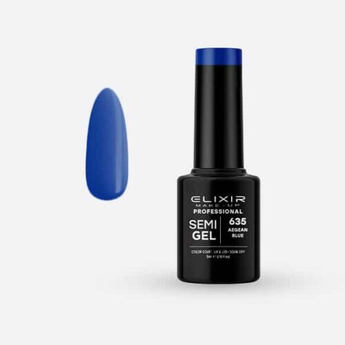 Elixir Ημιμόνιμο Βερνίκι Νυχιών #635 Aegean Blue 5ml