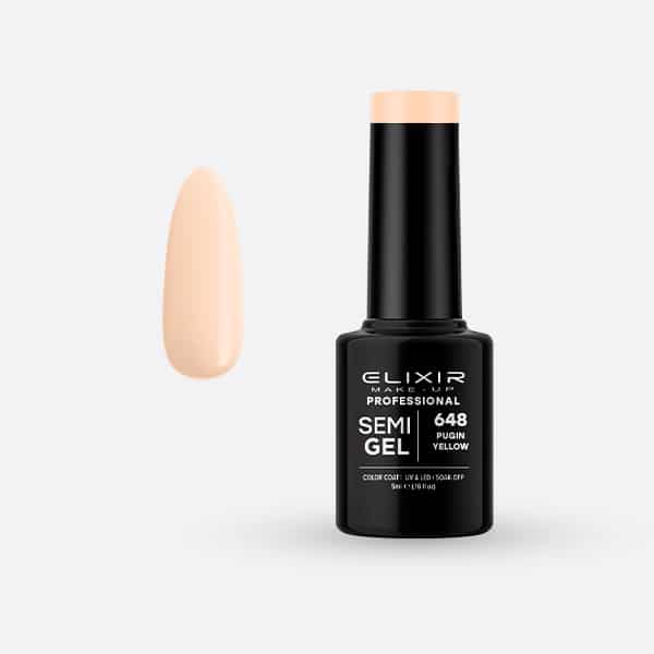 Elixir Ημιμόνιμο Βερνίκι Νυχιών #648 Pugin Yellow 5ml