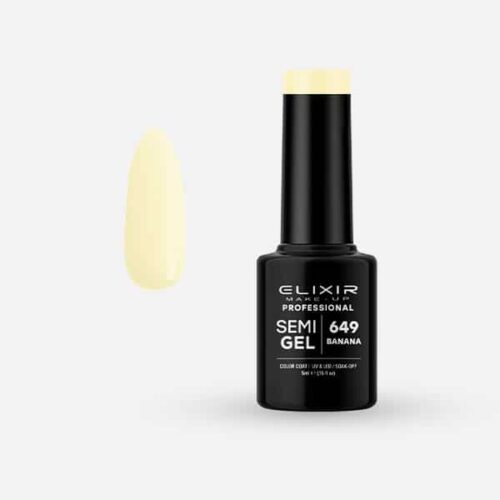 Elixir Ημιμόνιμο Βερνίκι Νυχιών #649 Banana 5ml
