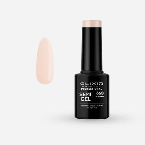 Elixir Ημιμόνιμο Βερνίκι Νυχιών #663 Ice Pink 5ml