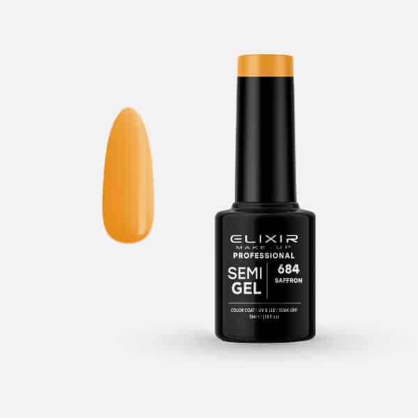 Elixir Ημιμόνιμο Βερνίκι Νυχιών #684 Suffron 5ml