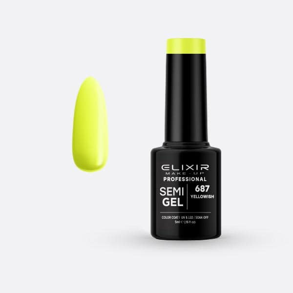 Elixir Ημιμόνιμο Βερνίκι Νυχιών #687 Yellowish 5ml