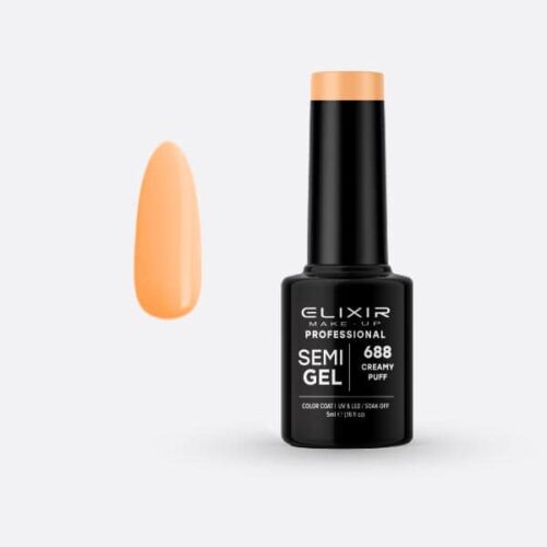 Elixir Ημιμόνιμο Βερνίκι Νυχιών #688 Creamy Puff 5ml