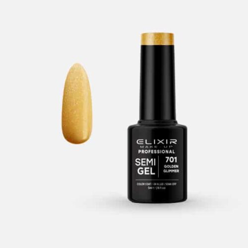 Elixir Ημιμόνιμο Βερνίκι Νυχιών #701 Golden Glimmer 5ml