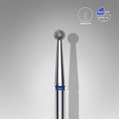 Alezori Diamond Nail Drill Bit Ball Blue 2.5mm - Διαμαντόφρεζα Τροχού