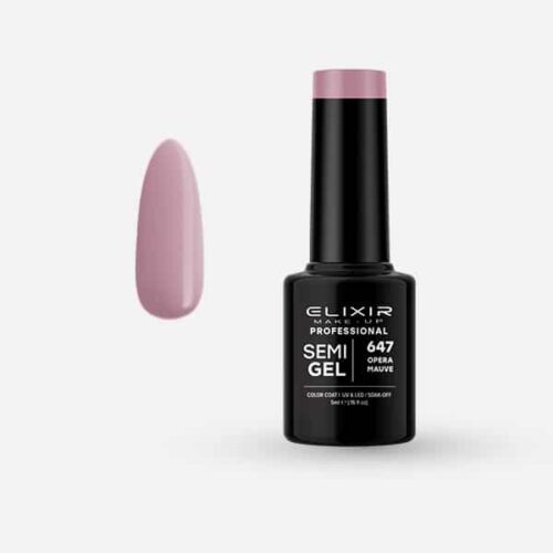 Elixir Ημιμόνιμο Βερνίκι Νυχιών #647 Opera Mauve 5ml