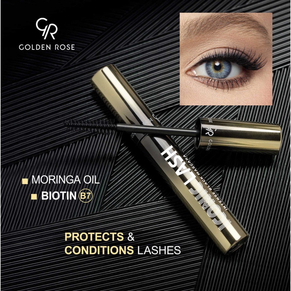 Golden Rose Iconic Lash Intense Black Mascara 12ml - Μάσκαρα Για Όγκο & Μήκος Μαύρη - Image 2
