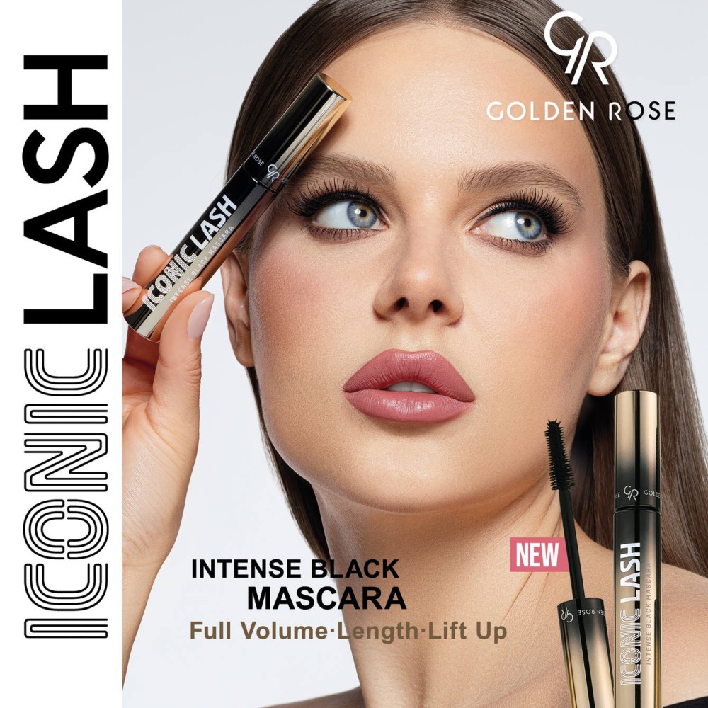 Golden Rose Iconic Lash Intense Black Mascara 12ml - Μάσκαρα Για Όγκο & Μήκος Μαύρη - Image 5