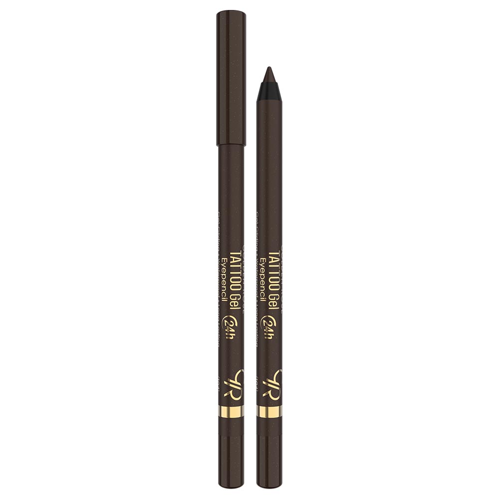 Golden Rose Tattoo Gel Eye Pencil Glitzy Brown 104 1.2 gr - Αδιάβροχο Μολύβι Ματιών Με Τζελ Υφή