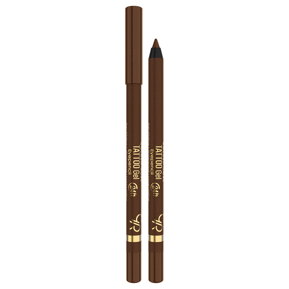Golden Rose Tattoo Gel Eye Pencil Rustic Brown 115 1.2 gr - Αδιάβροχο Μολύβι Ματιών Με Τζελ Υφή