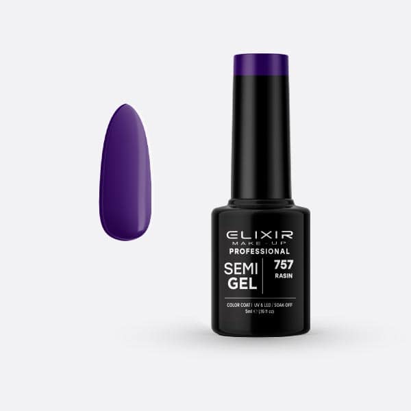 Elixir Ημιμόνιμο Βερνίκι Νυχιών #757 Rasin 5ml