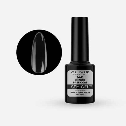 Elixir Ημιμόνιμο Βερνίκι Νυχιών #660 Rubber Base Coat 5ml