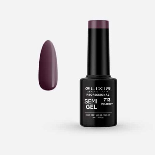 Elixir Ημιμόνιμο Βερνίκι Νυχιών #713 Mulberry 5ml