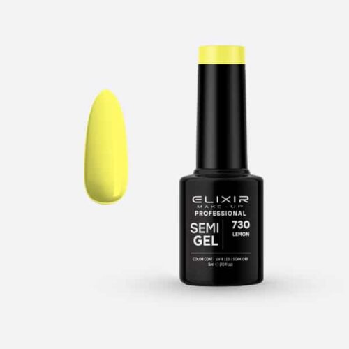 Elixir Ημιμόνιμο Βερνίκι Νυχιών #730 Lemon 5ml