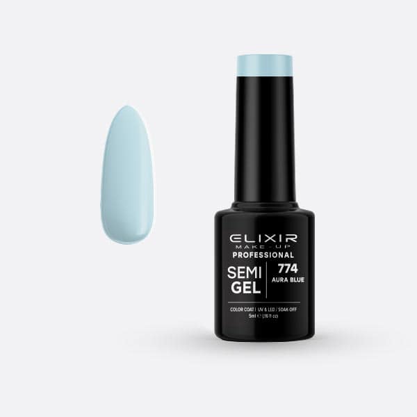 Elixir Ημιμόνιμο Βερνίκι Νυχιών #774 Aura Blue 5ml