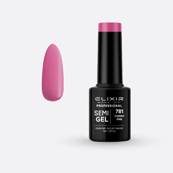 Elixir Ημιμόνιμο Βερνίκι Νυχιών #781 Cherry Pink 5ml