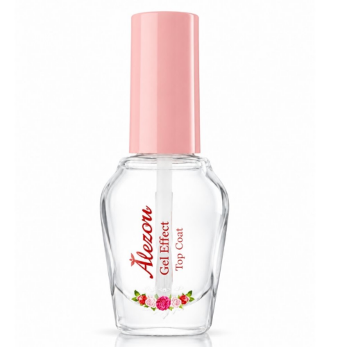 Alezori Gel Effect Top Coat 15ml - Γυαλιστικό Με Εφέ Gel