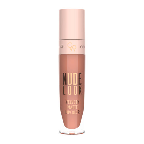 Golden Rose Nude Look Velvety Matte Lipcolor 02 Peachy Nude 5.5ml - Υγρό Ματ Κραγιόν