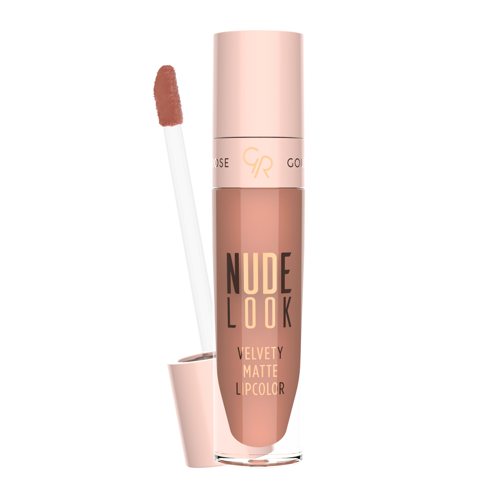 Golden Rose Nude Look Velvety Matte Lipcolor 01 Just Nude 5.5ml - Υγρό Ματ Κραγιόν - Image 4