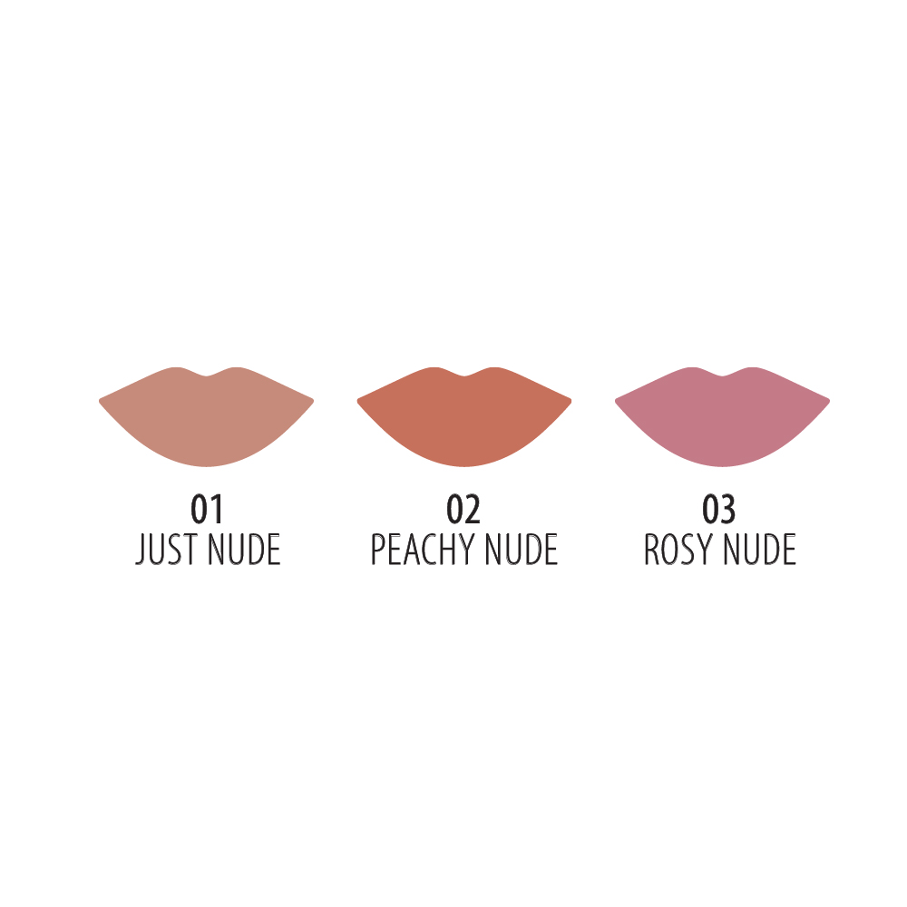 Golden Rose Nude Look Velvety Matte Lipcolor 01 Just Nude 5.5ml - Υγρό Ματ Κραγιόν - Image 2
