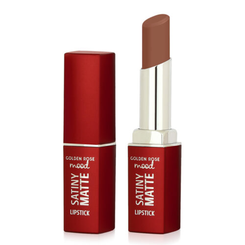 Golden Rose Mood Satiny Matte Lipstick Bare Nude 01 3.5gr - Κραγιόν Ματ Με Υαλουρονικό Οξύ