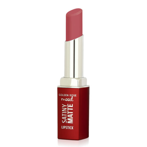 Golden Rose Mood Satiny Matte Lipstick Peach Amber 06 3.5gr - Κραγιόν Ματ Με Υαλουρονικό Οξύ
