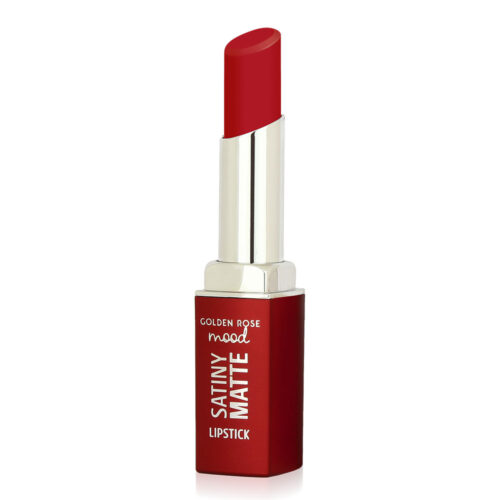 Golden Rose Mood Satiny Matte Lipstick Candy Red 08 3.5gr - Κραγιόν Ματ Με Υαλουρονικό Οξύ