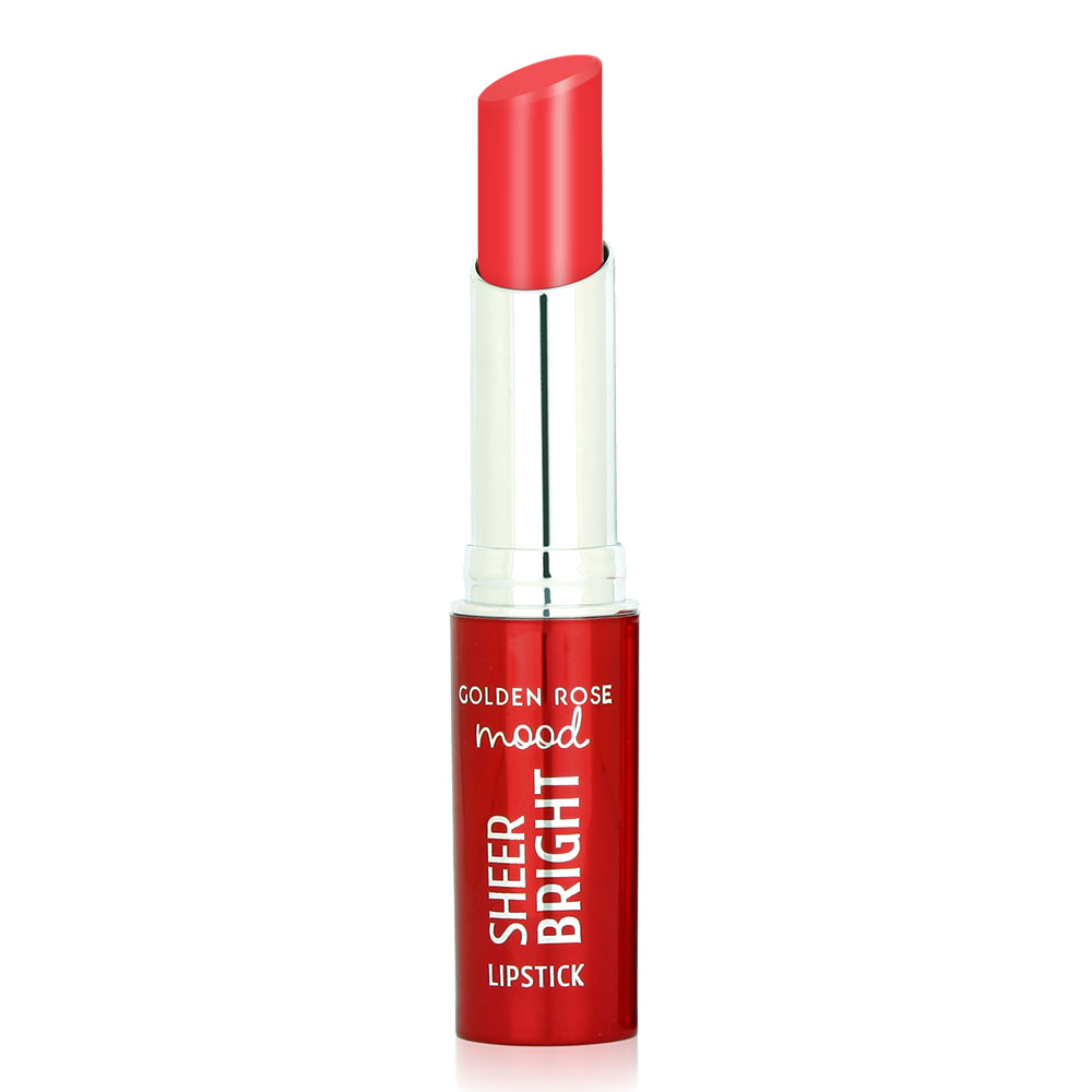 Golden Rose Mood Golden Rose Mood Sheer Bright Lipstick 103 Coral Red 3.3gr - Ενυδατικό Κραγιόν Με Ελαφριά Κρεμώδη Υφή