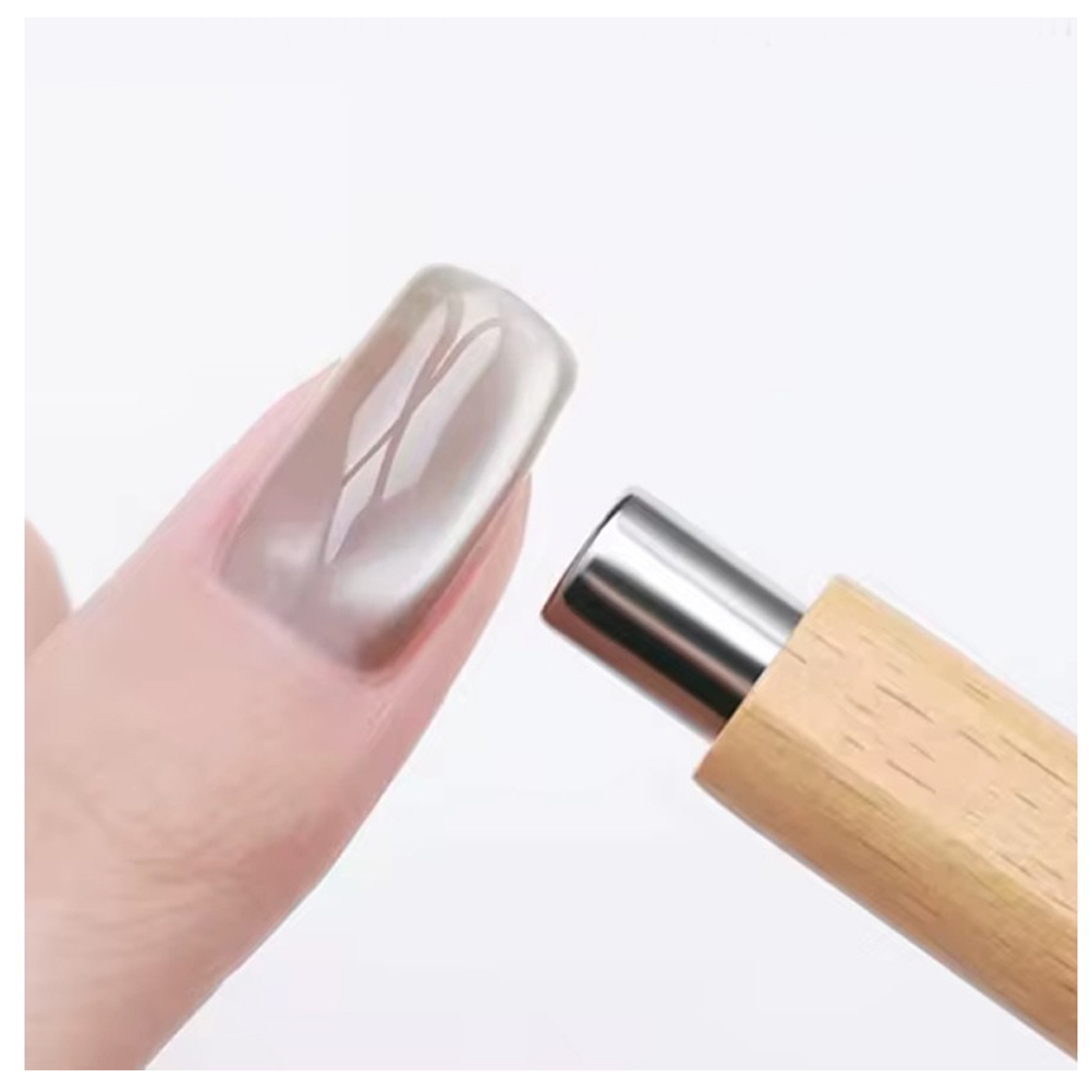 Διπλός Ξύλινος Μαγνήτης Νυχιών Για Cat Eye Effect 2in1 - Image 3