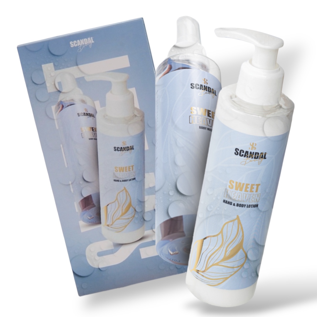 Scandal Beauty Σετ Περιποίησης Σώματος Sweet Heaven Body Lotion & Body Mist Με Άρωμα Musk 2x200ml