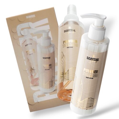 Scandal Beauty Σετ Περιποίησης Σώματος Powder Tornado Body Lotion & Body Mist Με Άρωμα Πούδρας 2x200ml