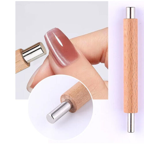 Διπλός Ξύλινος Μαγνήτης Νυχιών Για Cat Eye Effect 2in1