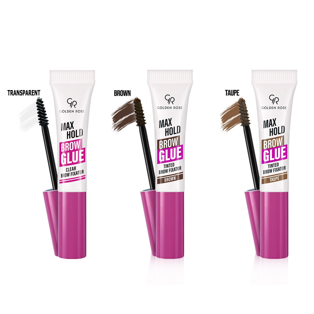 Golden Rose Max Hold Brow Glue Taupe 7ml - Τζελ-Κόλλα Για Σταθεροποίηση των Φρυδιών Καφέ-Μπεζ - Image 2